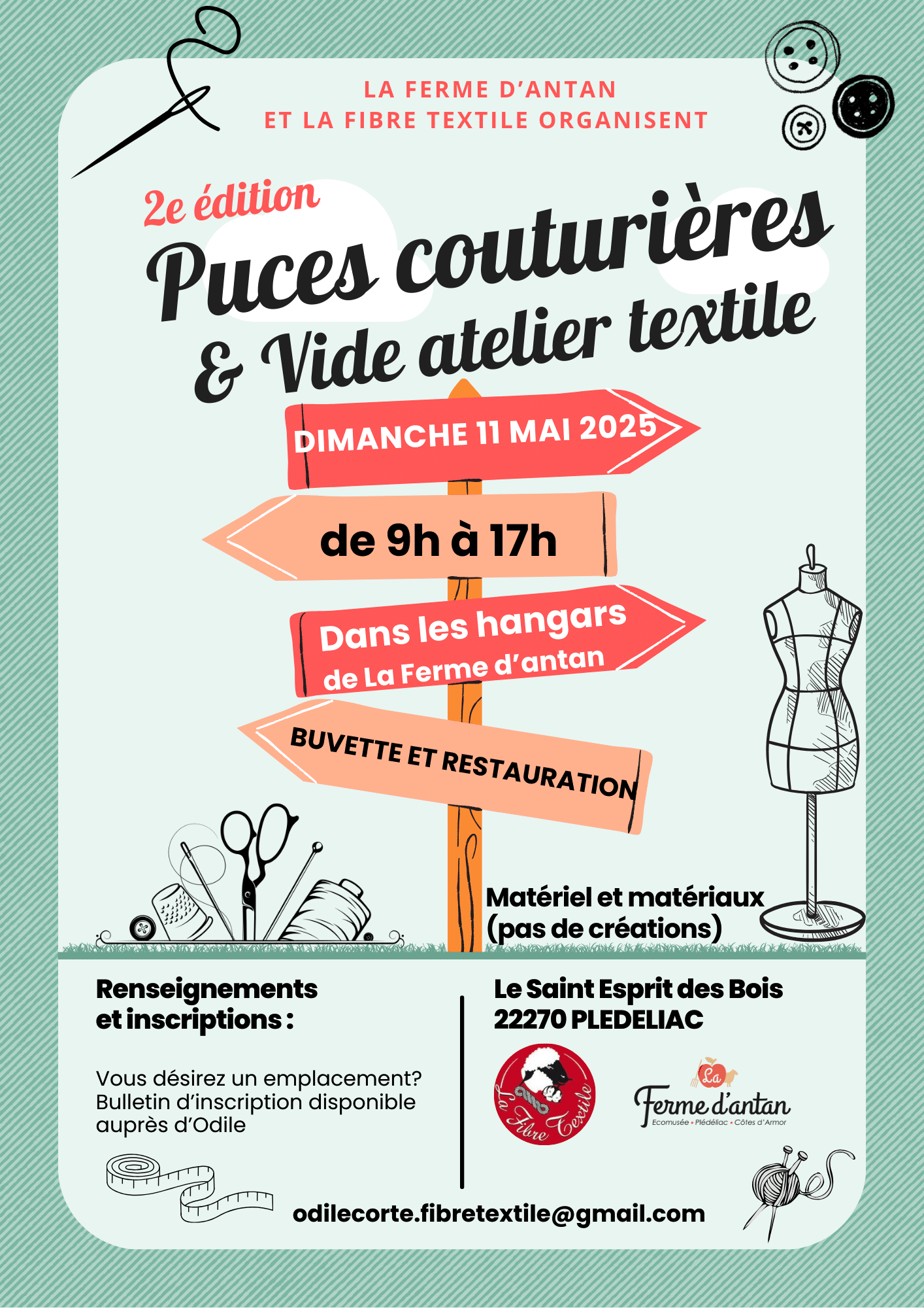 Puces couturières et vide atelier textile