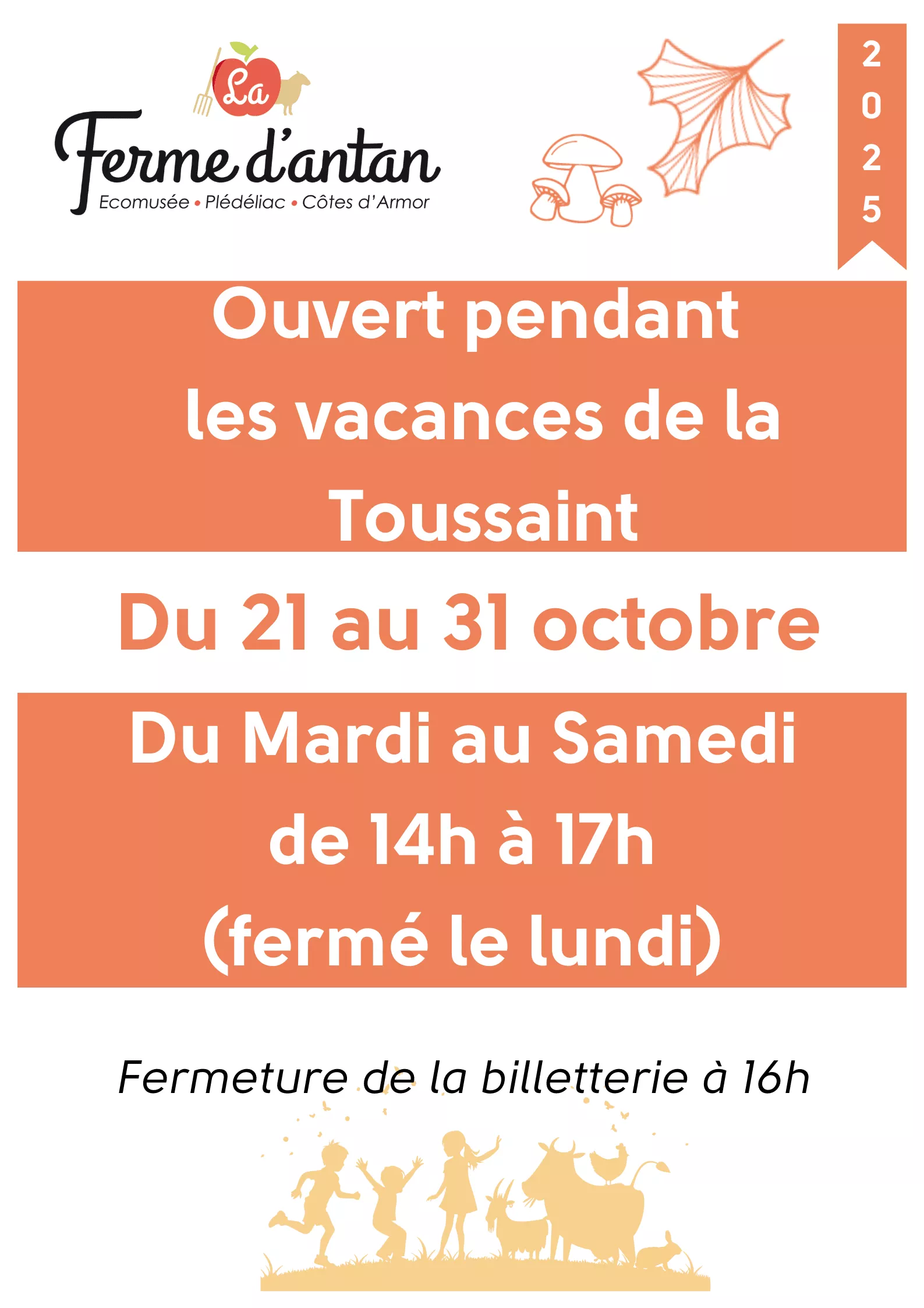 Programme Vacances de la Toussaint
