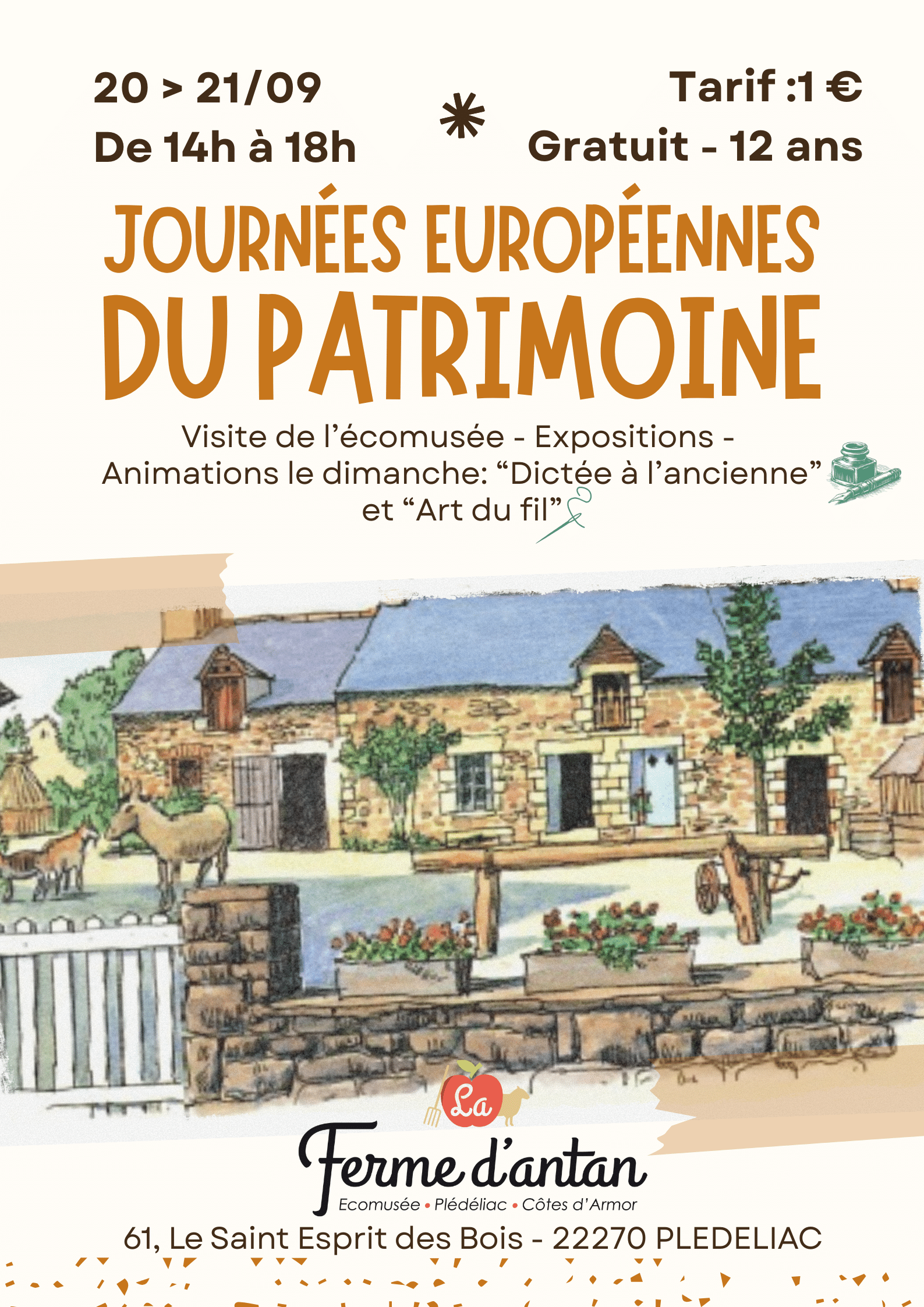Journées Européennes du Patrimoine à La Ferme d’antan