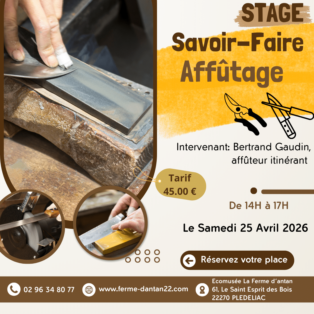 Stage Savoir-Faire Affûtage
