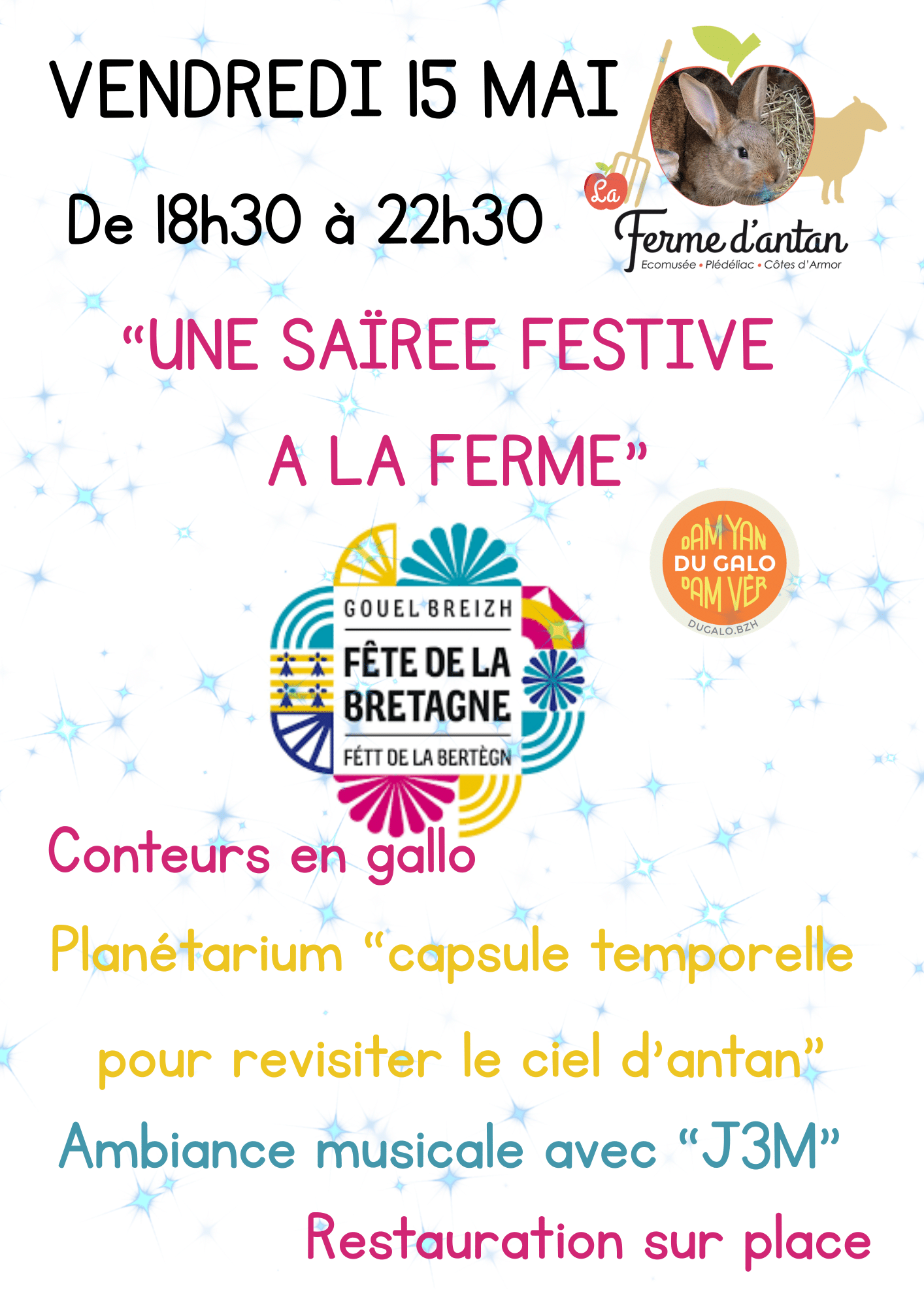 Une saïrée festive à la ferme