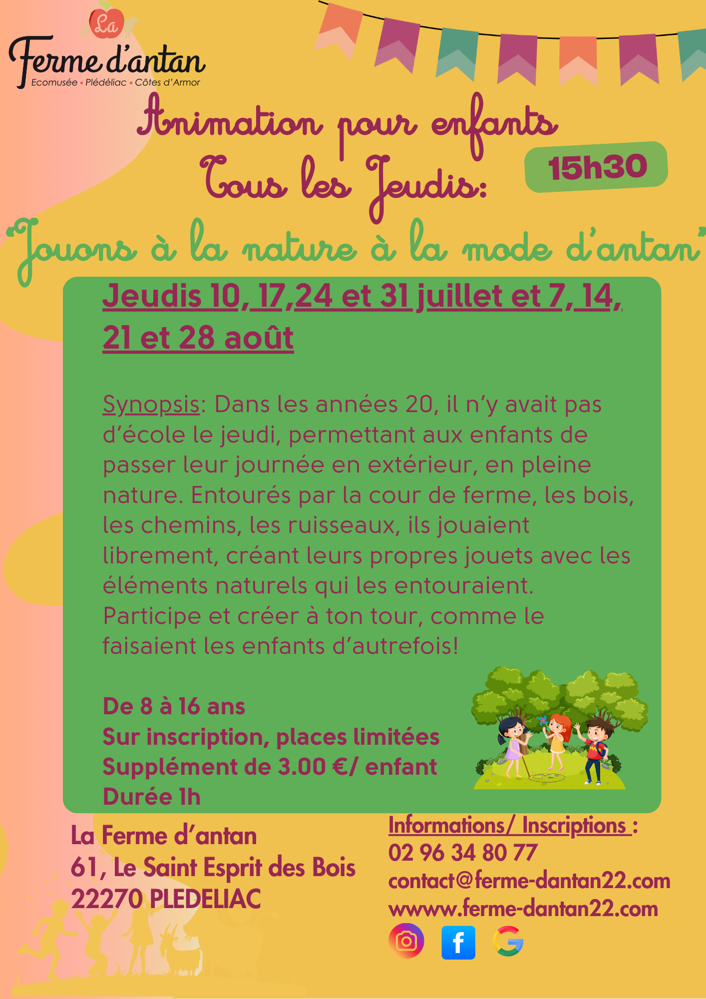 Animation enfant « Jouons avec la nature à la mode d’antan »