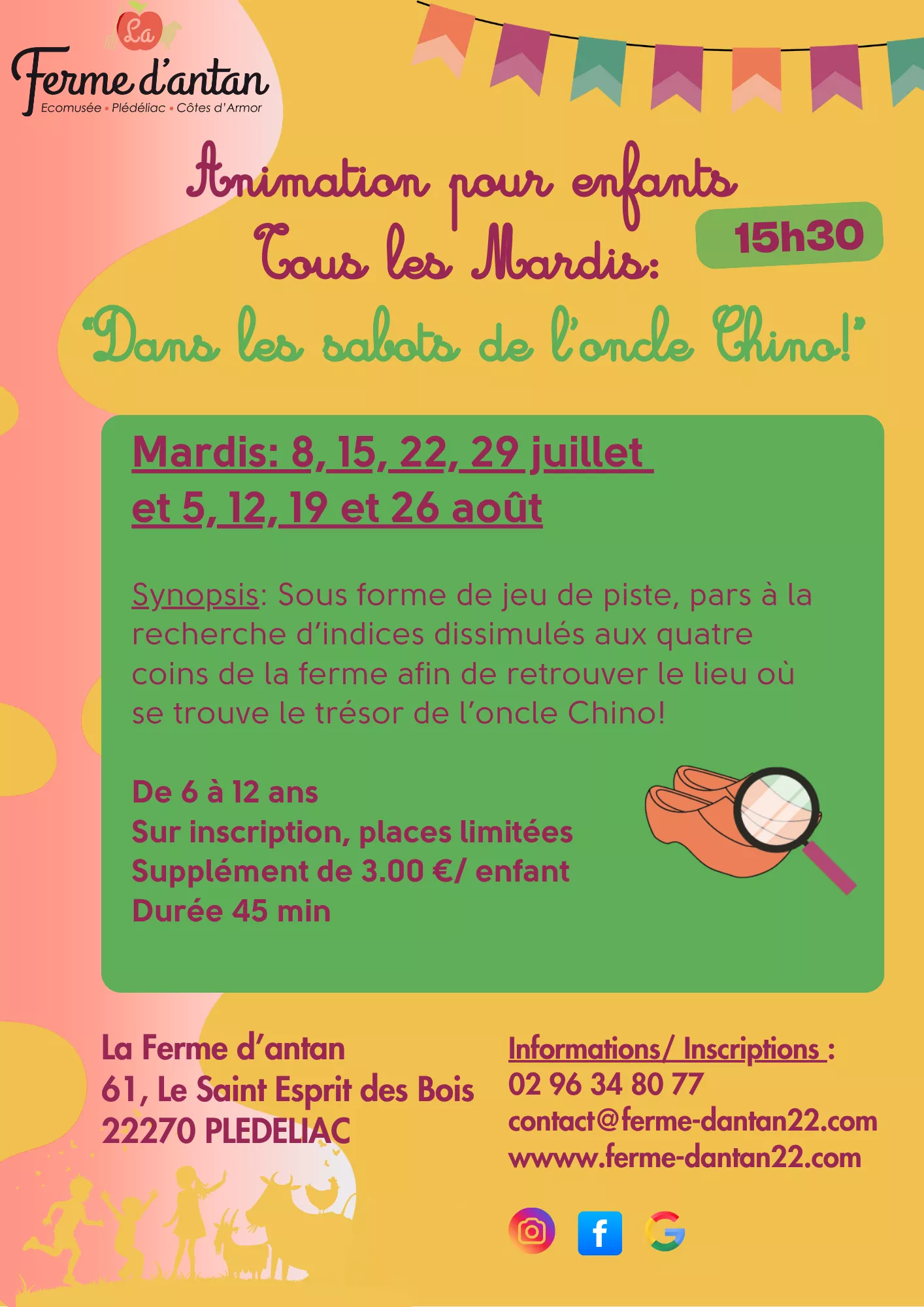 Animation enfant « Dans les sabots de l’oncle Chino »
