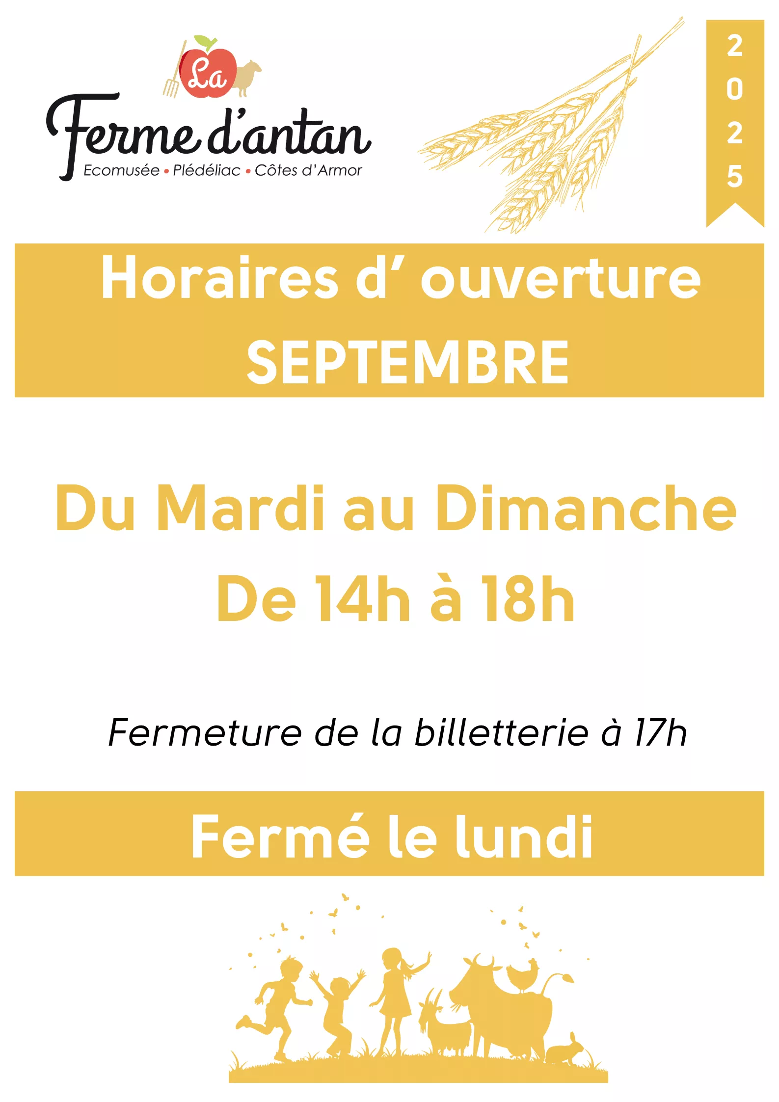 Ouverture en septembre