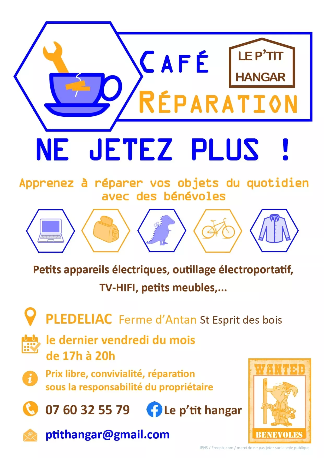 Café réparation à La Ferme d’antan